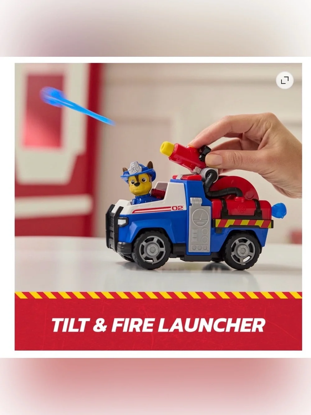 PAW Patrol Fire Rescue: Chase Rescue Fire Cruiser with Figure, Launcher & Access